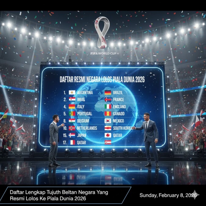 Daftar Lengkap Tujuh Belas Negara Yang Resmi Lolos Ke Piala Dunia 2026