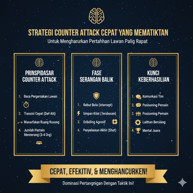 Strategi Counter Attack Cepat Yang Mematikan Untuk Menghancurkan Pertahanan Lawan Paling Rapat